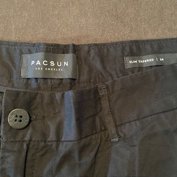 Pacsun Women’s Slim Tapered Pant Black 100% Cotton Size 34 NWT - Picture 2 of 11